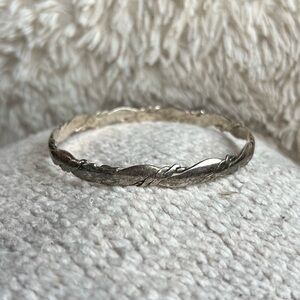 Vtg Sterling Silver Bangle Bracelet